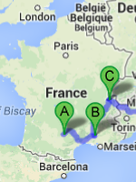 Tour map with location details